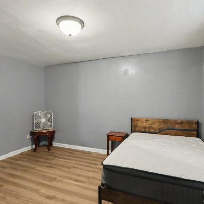 Haven North bedroom with vinyl plank flooring