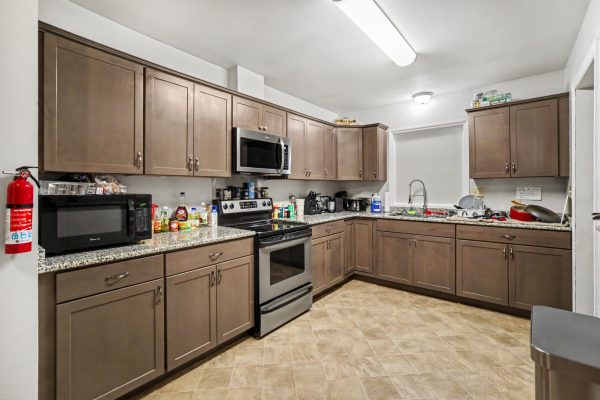 Haven North kitchen counters and cabinets